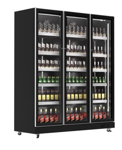Exquisite DC1100 Three Glass Door Upright Display