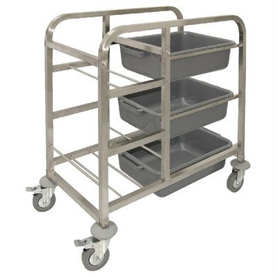 Vogue DK738 Stainless Steel Bussing Trolley