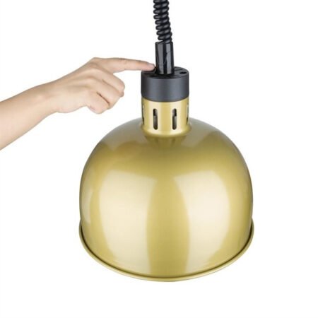Apuro DY462-A Retractable Dome Heat Lamp Pale Gold
