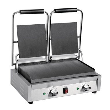 Apuro DY998-A Double Contact Grill Flat Plates