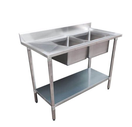 Modular System Double Sink Bench Right Handed 1800x700x900mm – 1800-7-DSBR