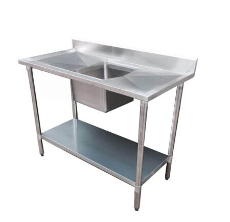 Modular System Single Sink Bench Centre 1500x700x900mm – 1500-7-SSBC