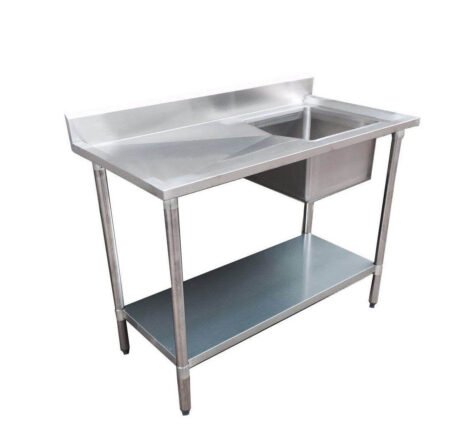 Modular Single Sink Bench Right 1200x600x900mm