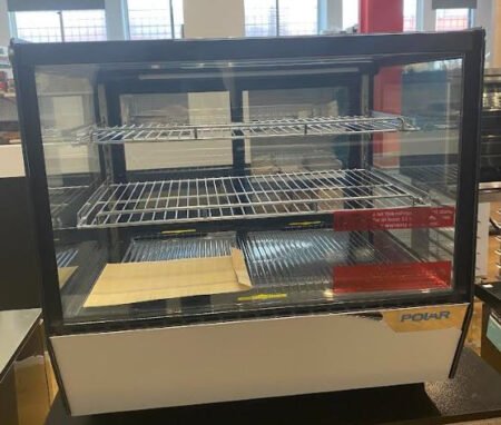 Ex-Showroom Polar EX-PG003-A G-Series Counter Display Merchandiser Square Glass – 120Ltr