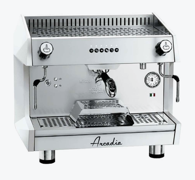 ARCADIA Professional Espresso coffee machine SS polish white 1 Group – ARCADIA-G1