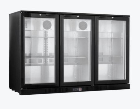 Thermaster Under Bench three Heated Glass Doors Bar Cooler with heater switch – LG-330TD