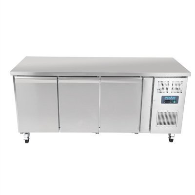 Polar G597-A U-Series Triple Door Counter Fridge 417Ltr
