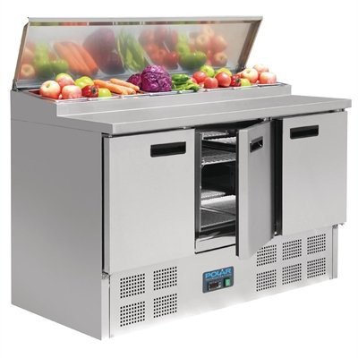 Polar G605-A G-Series Pizza Prep Counter Fridge 390Ltr