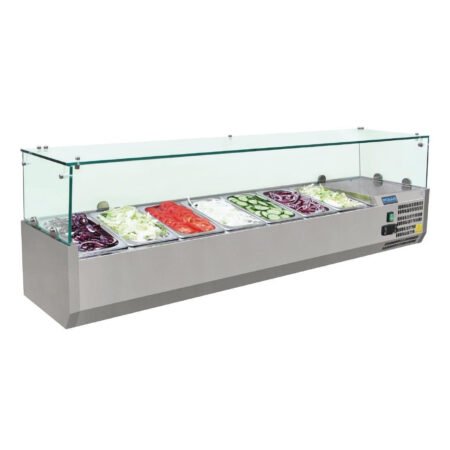 Polar G609-A G-Series Countertop Prep Fridge 7x 1/4GN