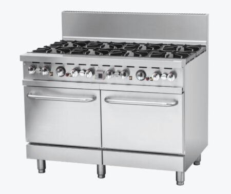 BRENNER Forge 800 Series 8 burners Gas Range with double Fan Forced Oven NG – BREG8RO-1200N