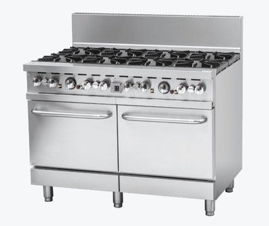 BRENNER Forge 800 Series 8 burners Gas Range with double Fan Forced Oven NG – BREG8RO-1200N