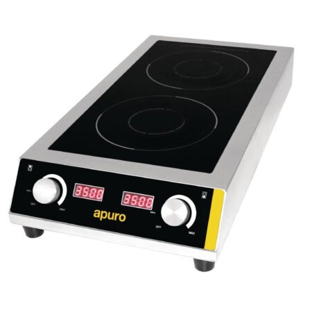 7kW Apuro Double Induction Cooktop for Busy Kitchens