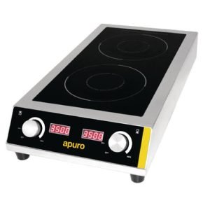 7kW Apuro Double Induction Cooktop for Busy Kitchens