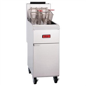 Thor Freestanding Single Pan Double Basket Natural Gas Fryer 25.25Ltr TR-F45