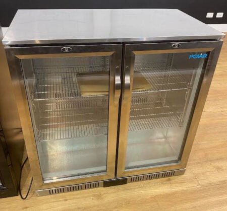 Polar EX-GL008-A G-Series Back Bar Cooler with Hinged Doors Stainless Steel 208Ltr