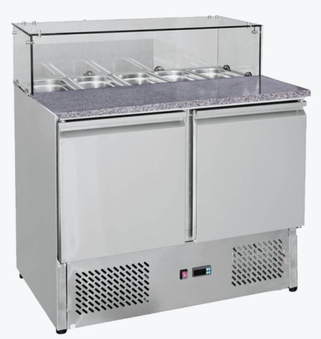 GNS900E Two Door Salad Marble Prep Top