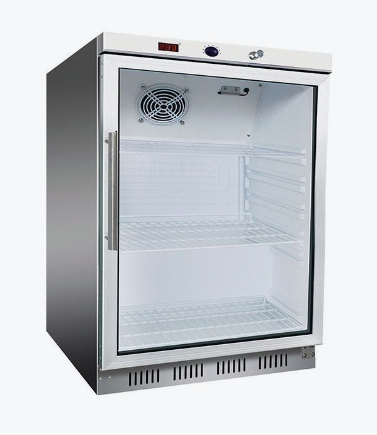 HR200G S/S Display Bar Fridge with Glass Door