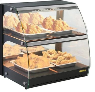 Apuro HW921-A Self-Serve Heated Display Unit with Hinged Doors