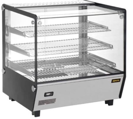 Apuro HW923-A Square Countertop Heated Display Merchandiser 120Ltr