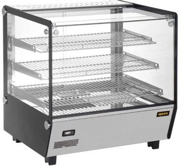 Apuro HW923-A Square Countertop Heated Display Merchandiser 120Ltr