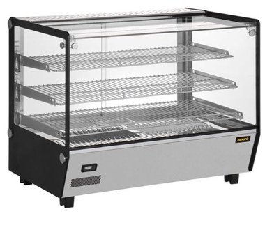 Apuro HW924-A Square Countertop Heated Display Merchandiser 160Ltr