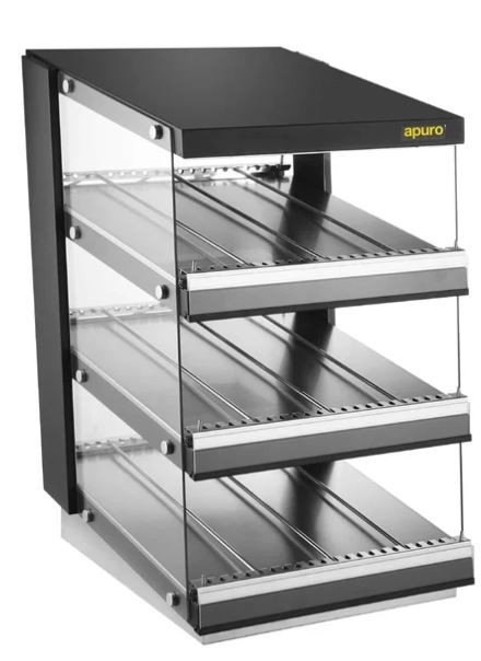 Apuro HW926-A Sloped Chute Food Warmer 3 Shelf