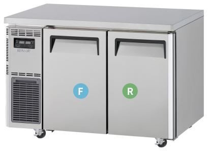 Turbo Air KURF12-2-N 1 Door Fridge & 1 Door Freezer