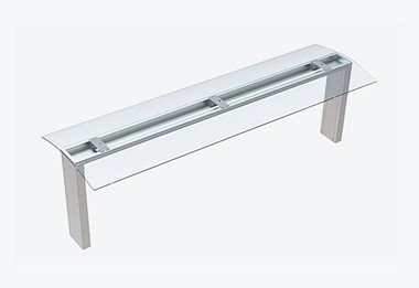 Thermaster Top Glass Sneeze Guard With LED Lighting – TGL-5G