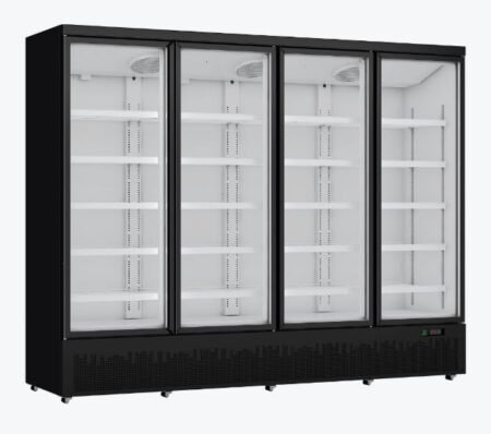 Thermaster Four Door Supermarket Fridge Black LG-2200BGBM