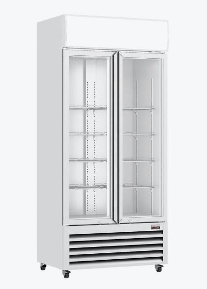 Commercial Thermaster Double Glass Door Drinks Fridge