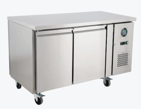 Thermaster 390L 2×2 Solid Door Pass-Through Ventilated 400x600mm Pan Refrigerated Central Counter – PA2100TNC
