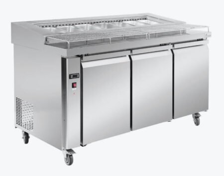 PWB150 three door DELUXE Pizza Prep Bench