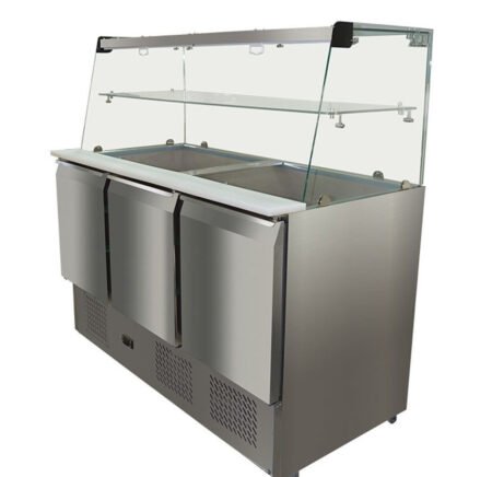 S903GC Three Door Compact Workbench Food Service Fridge