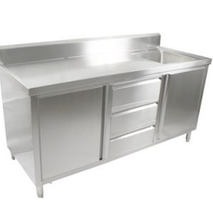 SC-6-2100R-H Cabinet with Right Sink