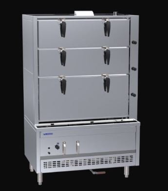 LUUS SCM-120 Steam Cabinet – 1200 Wide 3 Deck