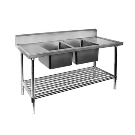 Modular System Double Centre Sink Bench with Pot Undershelf – DSB6-1200C/A