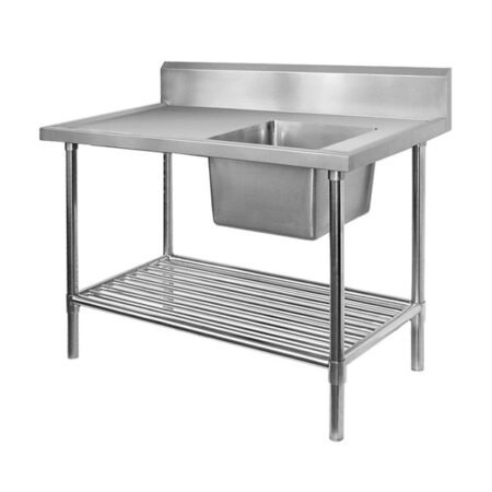 Modular Single Right Sink Bench with Pot Undershelf