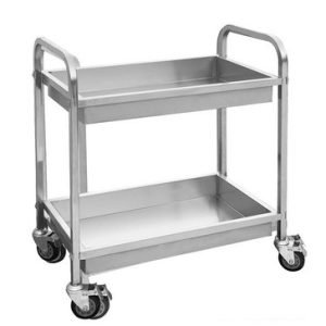 YC-102D – Stainless Steel trolley with 2 shelves