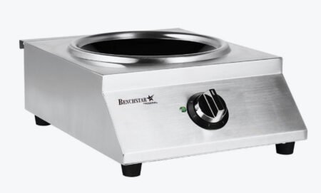 Benchstar Ceramic Induction Wok Stainless Steel Body