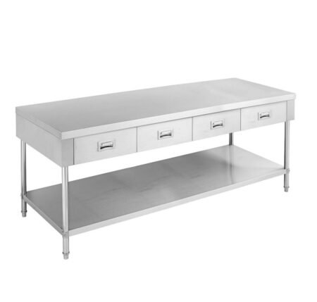 SWBD-7-1800 Stainless Workbench with 4 Drawers 1800mm
