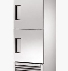 True Refrigeration T-23DT-HC T-Series Upright Foodservice "Dual Temperature" Cabinet, 2 Half Solid Swing Doors