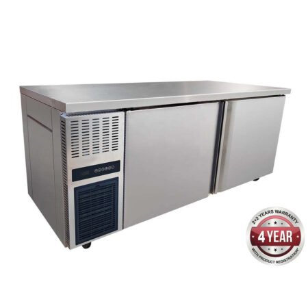 TS1800TN Stainless Double Door Workbench Fridge 319L