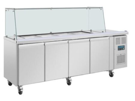 Polar U-Series GN Saladette Counter 4 Door