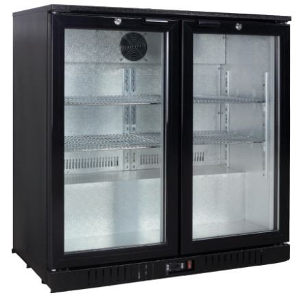 Exquisite UBC210 Two Swing Doors Backbar Display Refrigerator