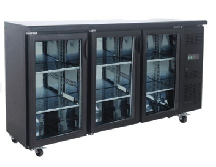 Exquisite UBC570 Three Swing Doors Backbar Display Refrigerator 570 L