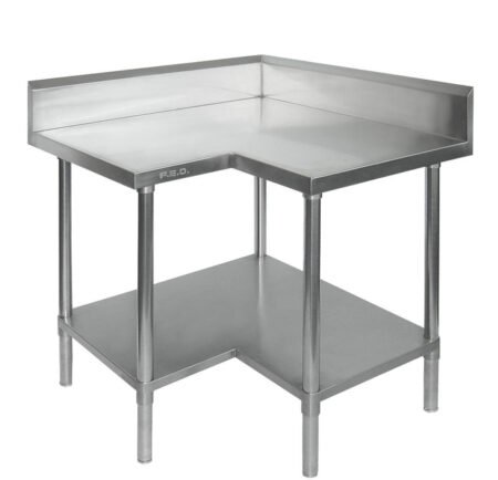 WBCB7-0900/A Corner Workbench with Splashback & Undershelf