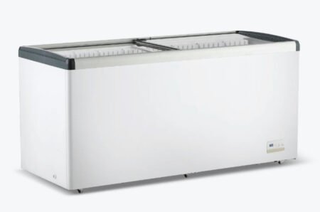 Thermaster 586L Chest Freezer Flat Glass Sliding