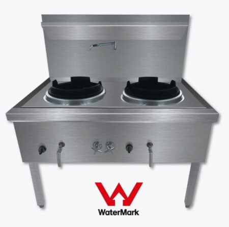 Gasmax Stainless Steel Waterless LPG Double Wok – WW-2L
