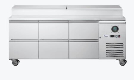 FED-X Six Drawer Salad Prep Fridge – XSS7C18S3V-6D