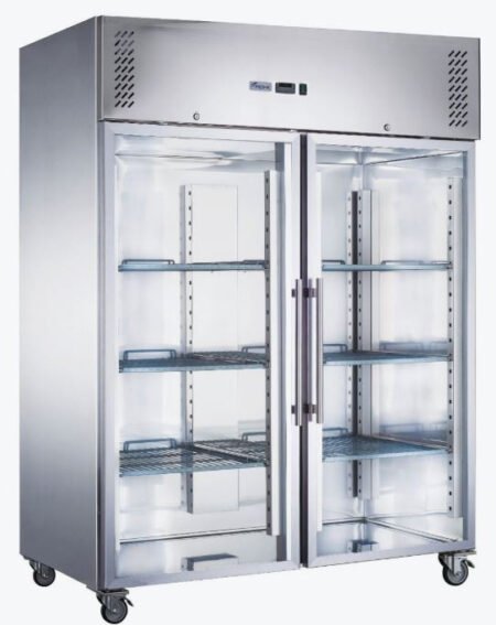 FED-X S/S Two Full Glass Door Upright Fridge – XURC1410G2V